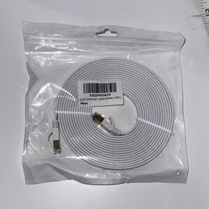 High-Speed White Ethernet Cable